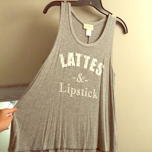 Lattes & Lipstick Casual Tank
